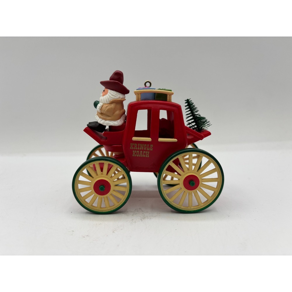 Hallmark Keepsake Ornament 1988 Vintage Kringle Koach 10th in Here Comes Santa